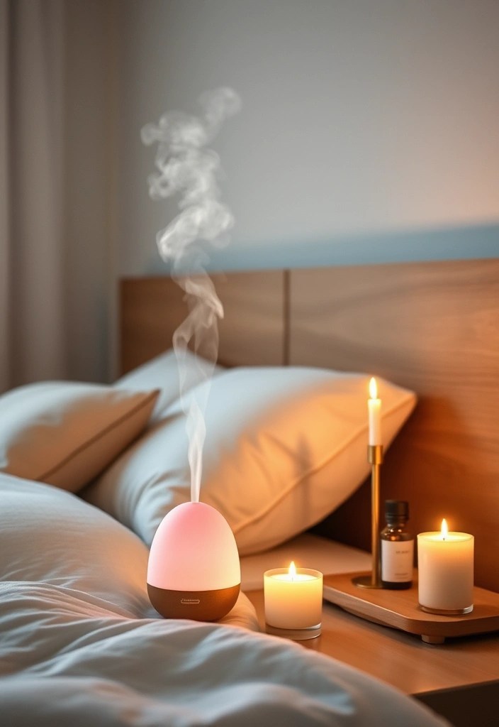 12 Tranquil Bedroom Inspirations That Will Transform Your Sleep Sanctuary! - 11. Aromatherapy for Better Sleep