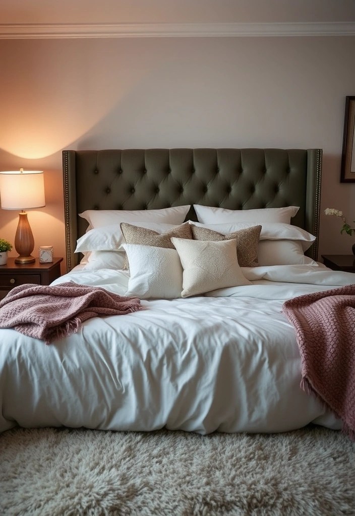 12 Tranquil Bedroom Inspirations That Will Transform Your Sleep Sanctuary! - 2. Cozy Textures for Added Comfort