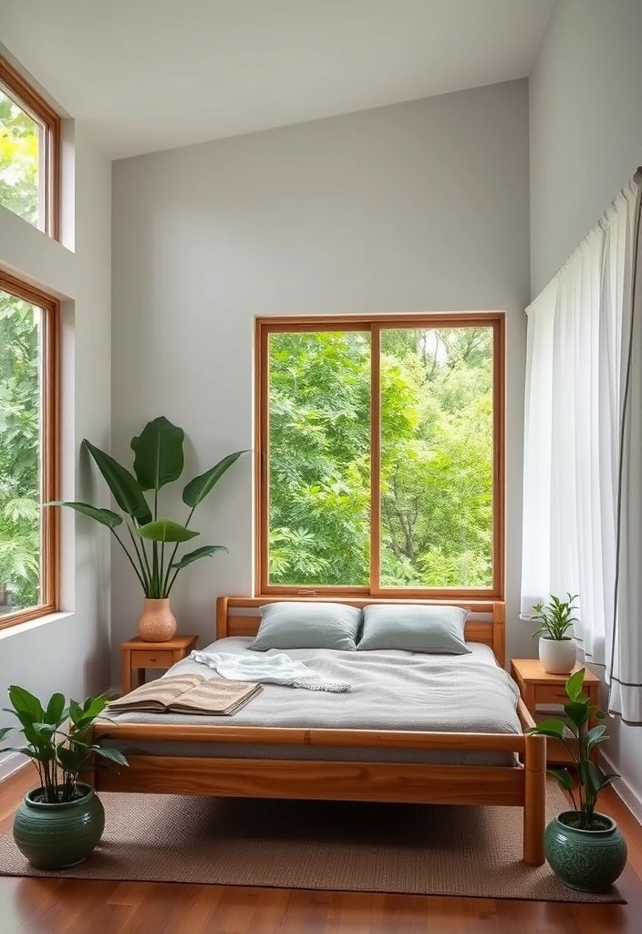12 Tranquil Bedroom Inspirations That Will Transform Your Sleep Sanctuary! - 4. Nature-Inspired Elements