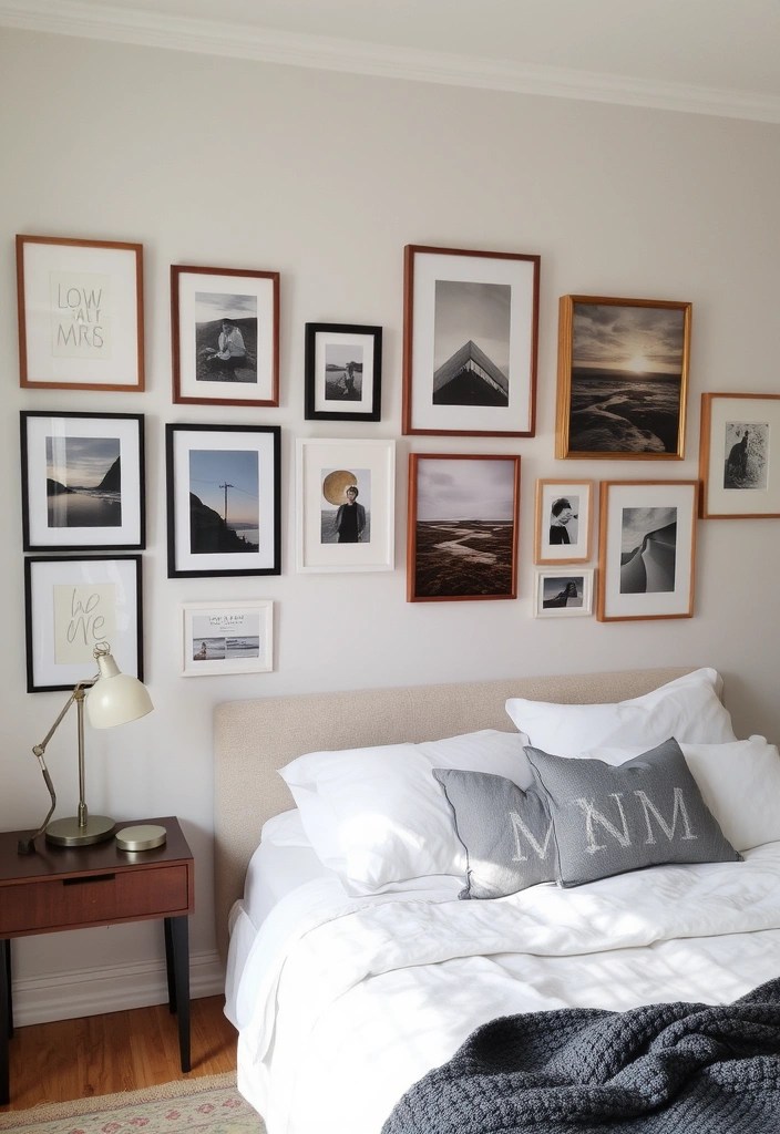 12 Tranquil Bedroom Inspirations That Will Transform Your Sleep Sanctuary! - 8. Personal Touches with Art