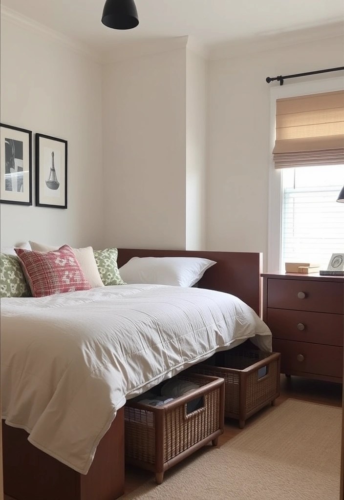 12 Tranquil Bedroom Inspirations That Will Transform Your Sleep Sanctuary! - 9. Stylish Storage Solutions