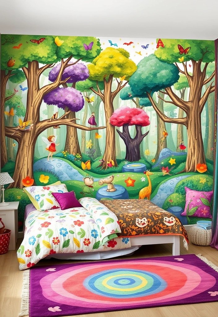 8 Fun Kids' Room Decor Ideas That Parents Will Love Just as Much! - 1. Whimsical Wall Murals